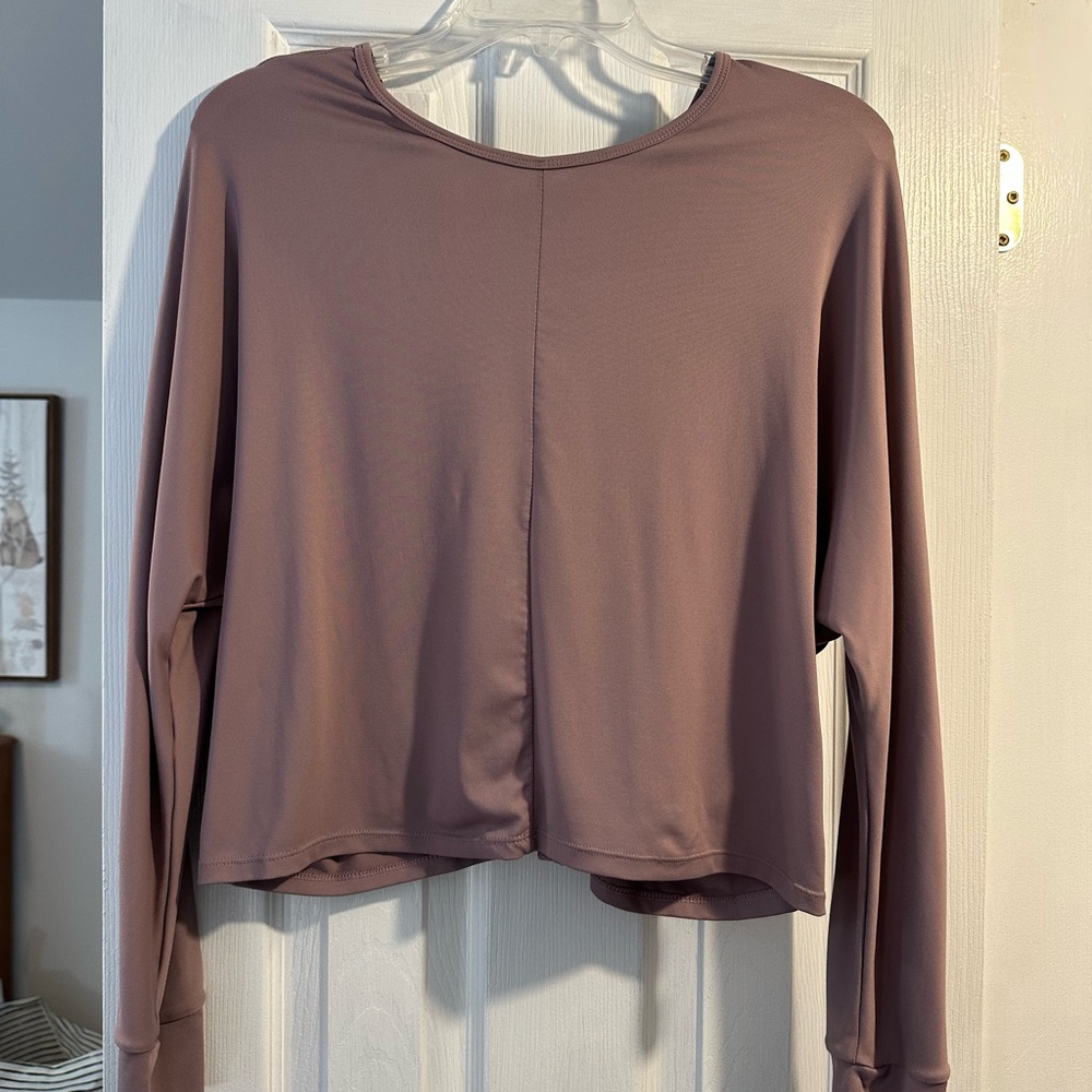 Women's Mauve Long Sleeve Top